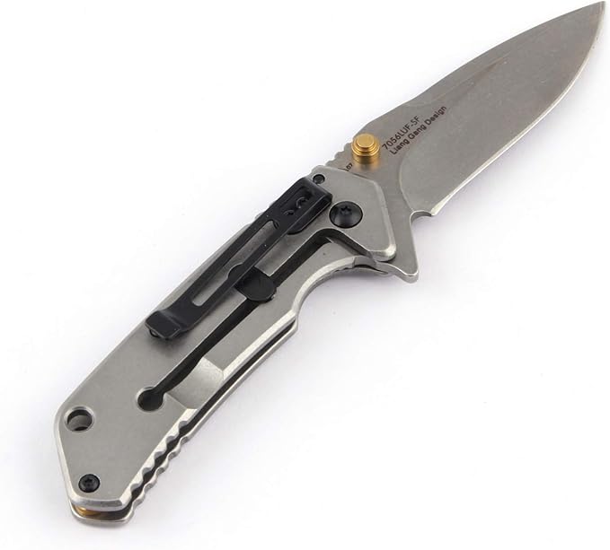 Sanrenmu 7056LUC Line Lock 8Cr14Mov Blade 3Cr14N Handle Folding Knife