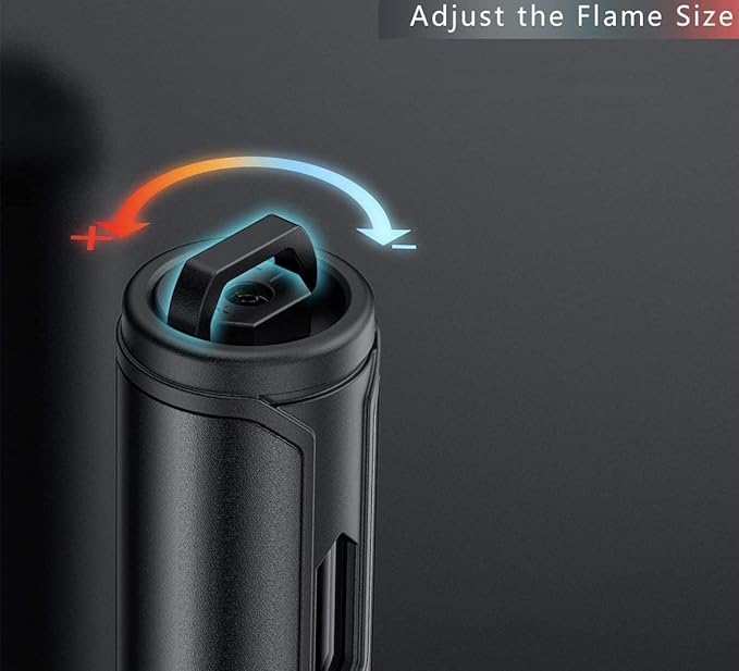 Urgrette Aqua Blue 1 Pack Butane Torch Lighter, 6-inch Refillable Pen Lighter Jet Flame Butane Lighter for Grill BBQ Candlek Camping (Gas Not Included)