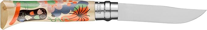 Opinel No. 08 Limited Edition NATURE Series Folding Knife, Artist Designed Handles, Serialized Blade, Gift Boxed, Made in France (Honoré)