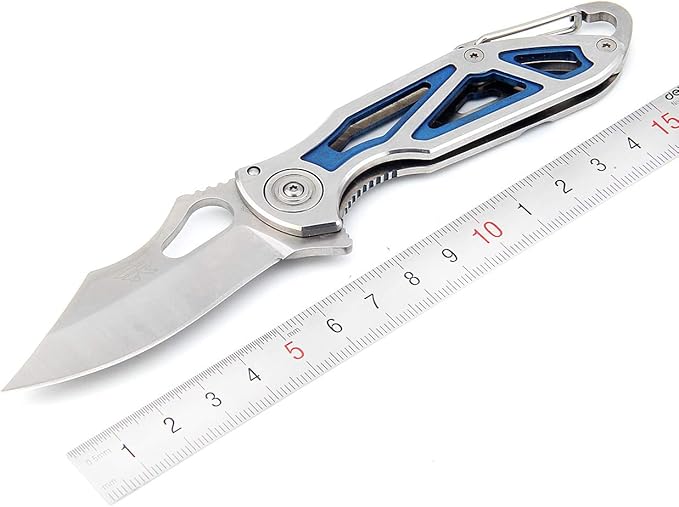 Sanrenmu 7033 Frame Lock Pocket Hunting Folding Knife Stainless Steel Blade Handle