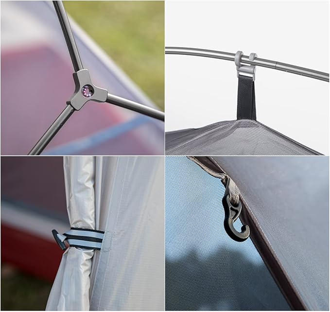 Naturehike Cloud-Up 1 Person Tent, Lightweight Backpacking Tents for One Man, Waterproof Ultralight One Person Tent for Camping Hiking Backpacking