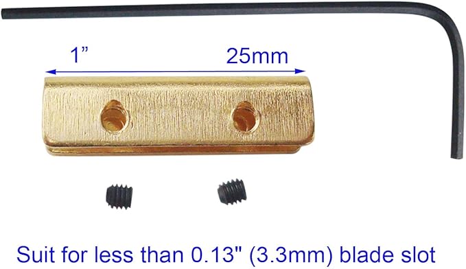 Pocket Folding Knives Thumb Bars,Universal Replacement Thumb Button Stud for Folding Hunting Knives Thickness 2.0mm to 3.2mm, Pack of 2 Sets (Brass)