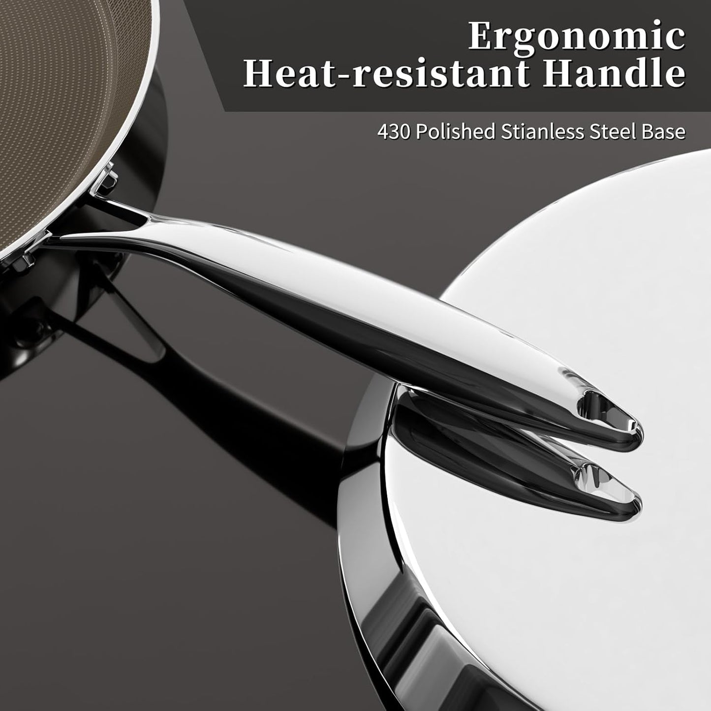 11 Inch Stainless Steel Crepe Pan - Titanium Ceramic Nonstick Crepe Pan, Stainless Steel Pancake Pan, Non Stick Flat Skillet Tawa Dosa Tortilla Griddle Pan, Induction Compatible, PFOA&PFAS Free