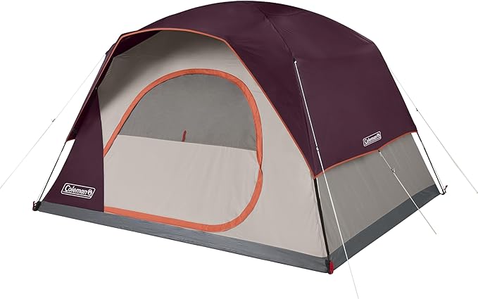 Coleman Skydome Tent with 5 Minute Setup,Weatherproof Tent with Rainfly & Carry Bag, 20% More Headroom Than Traditional Canopies