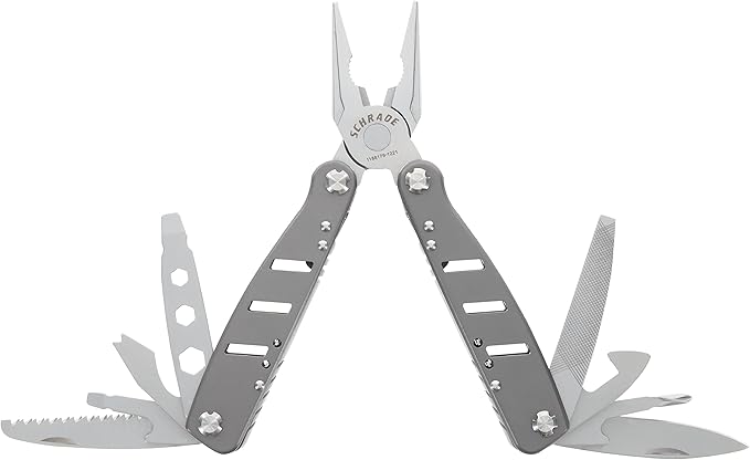 Schrade Delta Class Callous Multi-Tool 6.5in with 14 Tools in 1 Made of 2Cr Stainless Steel for EDC