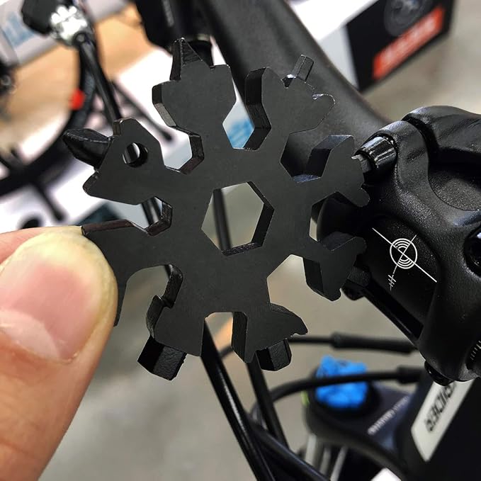 Stocking Stuffers Gifts for Men, 2-Pack Snowflake Multi-Tool 18-in-1, Screwdriver, Bottle opener, Outdoor Wrench Multi-tool, Best Gifts for Husband Men Boyfriend Boys