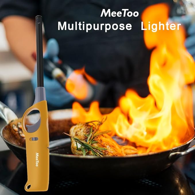 Multi-Purpose Lighters, 3 Pack Refillable Butane Lighters for Survival Camping Fishing (No Butane Fuel Inside)