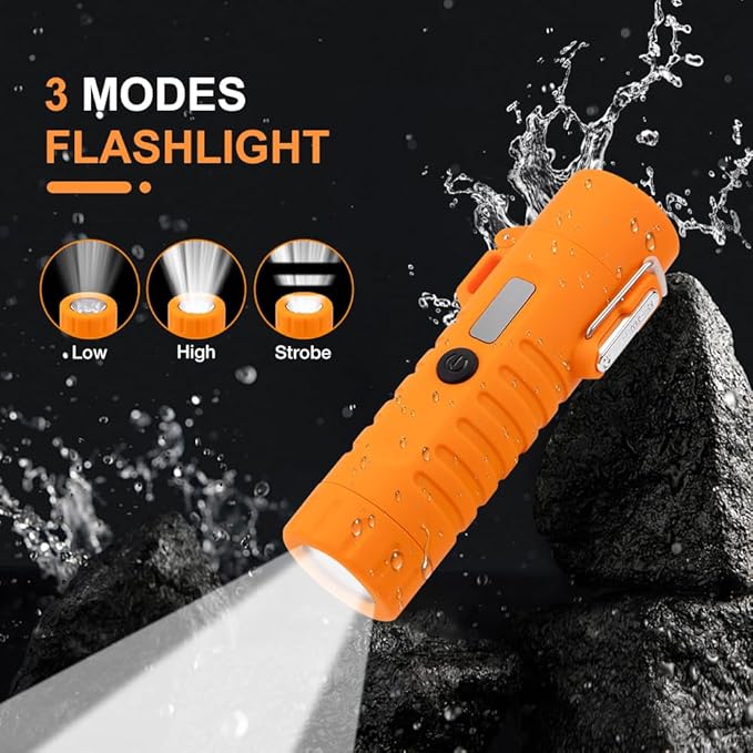 LcFun Electric Lighters Rechargeable Lighters Flexible Neck Dual Arc Electronic Lighter USB C Lighter with LED Battery Indicator and Flashlight for Candle, Camping, Hiking, Outdoor Adventure