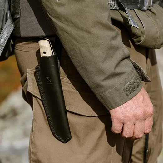 Morakniv Lok BlackBlade (S) Ash Wood Leather Sheath