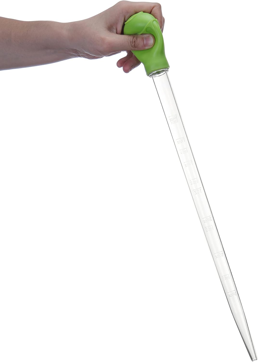 18.7in Long Turkey Baster for Aquarium, 50ml Long Pipette for Fish Tank Coral Food Feeder Syringe Aquarium Water Changer Siphon for Marine Fish Reef Aquatic Plant Spider, Green