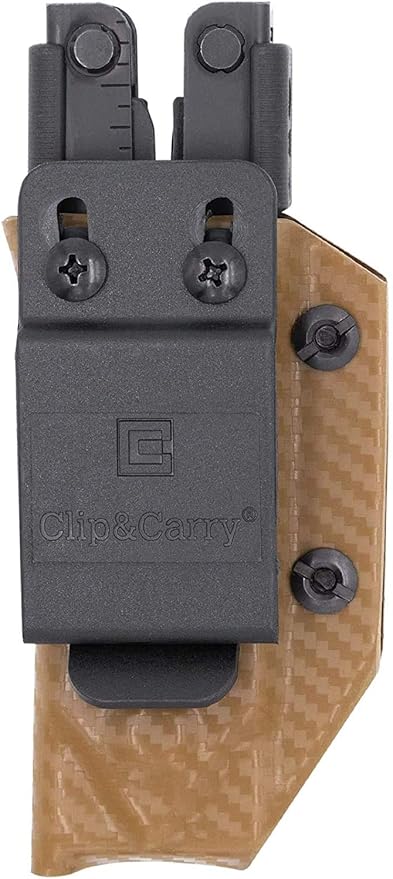 Clip & Carry Kydex Multitool Sheath for Gerber MP600 ~Fits bluntnose & needlenose Models~ Made in USA (Multi-Tool not Included) Multi Tool Holder Holster