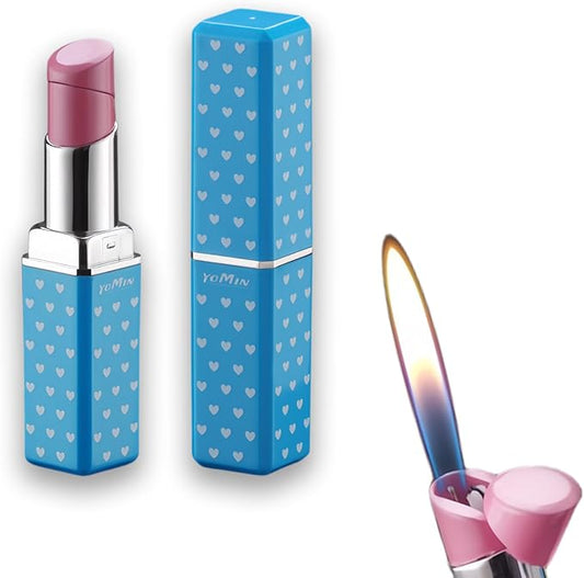 Pretty Cute Lighter Butane, Carving Soft Flame Lighter, Unique for Women Candles Gifts Camping BBQ (No Butane Fule) (03#)