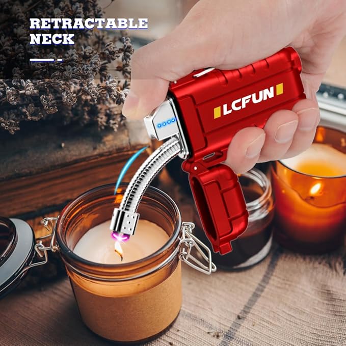 LcFun Plasma Lighters Rechargeable Electric Lighter Outdoor Windproof Arc Lighter USB C Lighter Flameless Electronic Lighter for Camping Gear, Survival Kits, Tactical Gear, Hiking Gear, Adventure