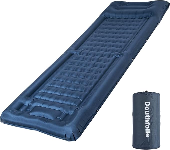 Sleeping Pad for Camping, Extra Thick 5 Inch Camping Mat Sleeping Mat Camping Sleeping Pads with Built-in Foot Pump for Camping,Hiking,Tent,Traveling