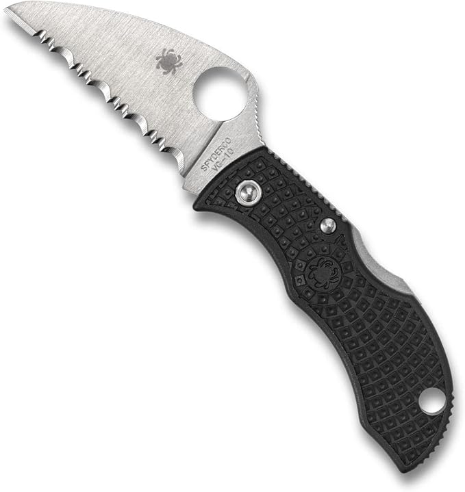 Spyderco Manbug Wharncliffe Lightweight Knife with VG-10 Stainless Steel Blade and FRN Handle - SpyderEgde - MBKWS