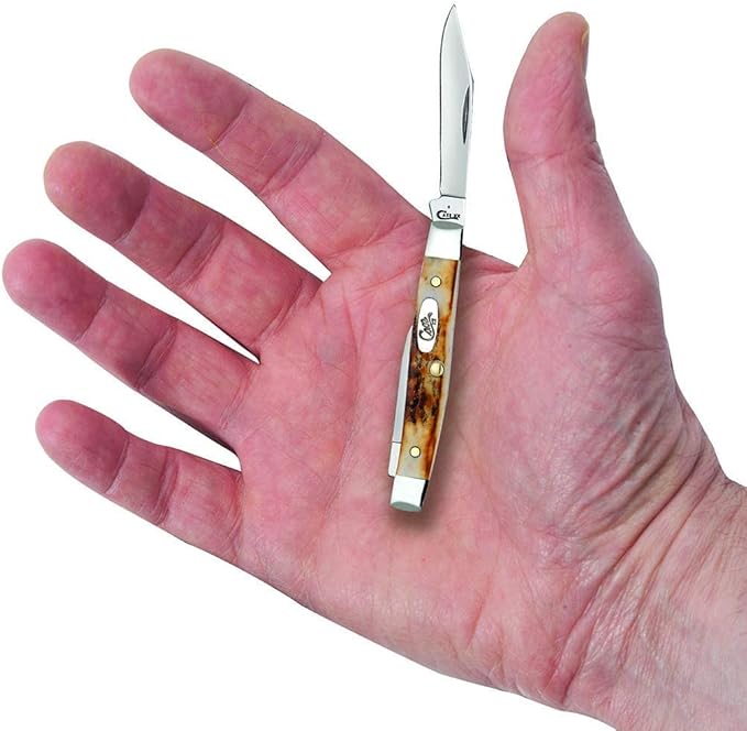 Case WR XX Pocket Knife Indian Sambar Stag Pen Item #088 - (5233 SS) - Length Closed: 2 5/8 Inches