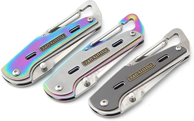 Sanrenmu 6070RUX-SK 6070RUX-SX 6070RUX-SZ Mini Pocket EDC Folding Knife Grey Handle