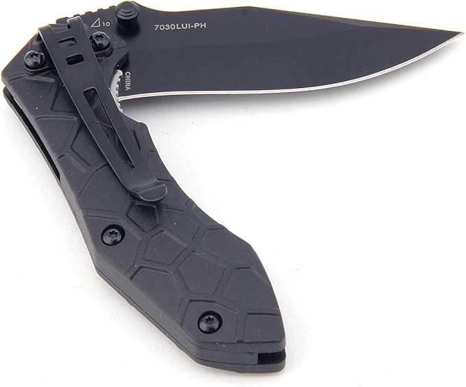 Sanrenmu 7030LUI-PH Liner Lock Pocket Folding Knife 8CR14Mov Blade Environmentally Friendly PA66 + GF Handle