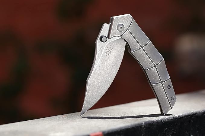 DROP Massdrop + Gavko Thresher Titanium Frame Lock Pocket Knife