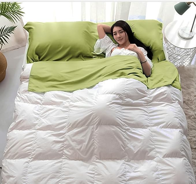 Sleeping Bag Liner Lightweight Compact Sleeping Bag Sack Portable Clean Travel Sheet Camping Sleep Sheet for Backpacking Hotel Hiking