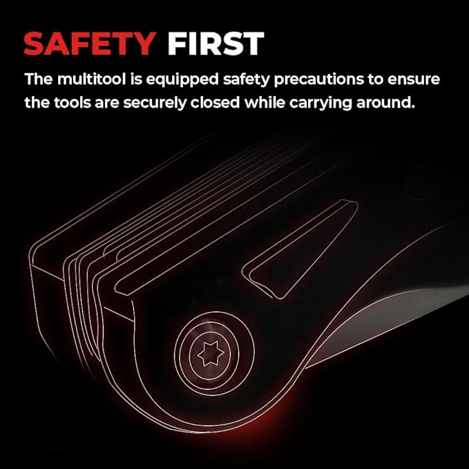 Magpie Hammer Multitool, 19 in 1 Essential Heavy-Duty Multipurpose Tool, Camping Accessories Survival Gear, Birthday Gift for Him Men Husband Son