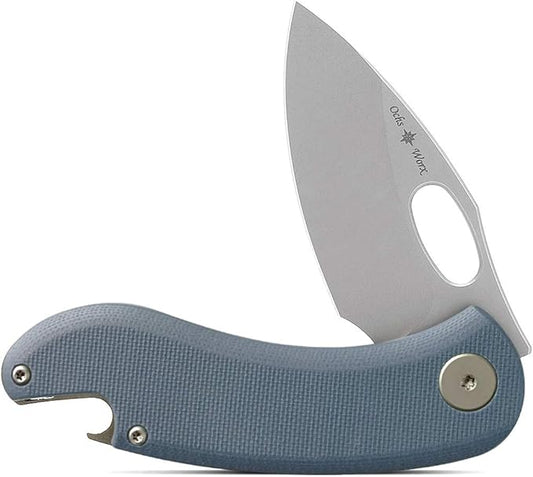 Drop + Eric Ochs Otter Titanium Liner Lock EDC Folding Pocket Knife with Integrated Bottle Opener