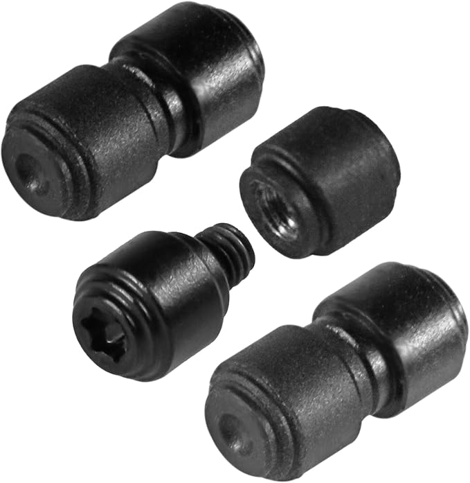 Replacement Anodized Titanium Thumb Stud Set, Custom Thumb Studs for Benchmade Bugout 535 Series Knives and 535S, 535GRY-1,535SGRY-1(3Pcs,Black)