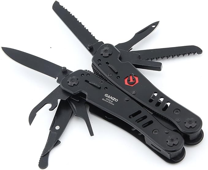 Ganzo Multi Tool Multifunctional Plier Folding Knife Screwdriver 26 in 1 Portable EDC Tools Kit Set (G302-B)