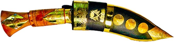 Decor Kukri Hand Forged Khukuri Blade, Full Tang Nepal Made Decorative Genuine British Kukri Knife Khukri Just For Décor Gift & Home Decoration 12" Kukri