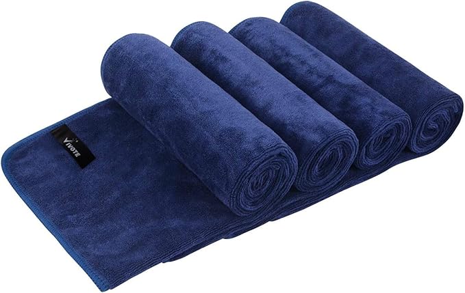 VIVOTE Microfiber Gym Towels Sports Sweat Towel Super Absorbent Ultra Soft Multi-Purpose Man Women Fitness Workout Travel Camping Hiking Yoga 16 Inch X 32 Inch