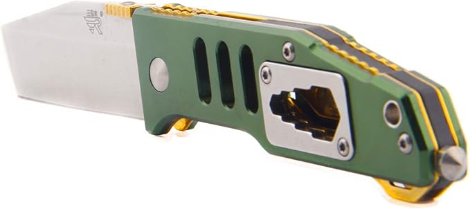 Sanrenmu 7046 Folding Knife multifunction tools knife Aluminum Handle EDC pocket folding knife(7046LTX-LPR-T3)