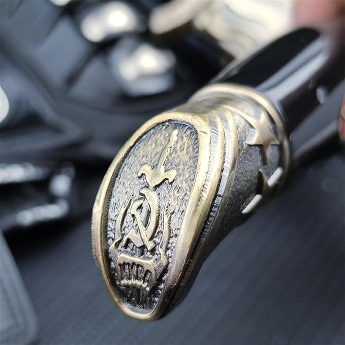 Outdoor Bushcraft Fixed Blade Survival Knife with Sheath - 5.15 in Mirror Blade Zinc Alloy + Resin Handle - Full Tang Bowie Knife for Collectors - Best for Hunting Camping Fishing, Black