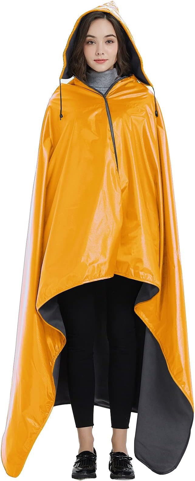 DOBYE Hooded Stadium Blanket, Large Waterproof Outdoor Fleece Blanket, Windproof Wearable Portable Warm Mat for Camping