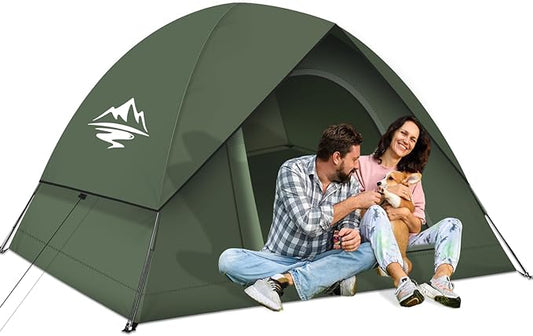 Tents for Camping 3-4 Person with Rainfly, Camping Tents 100% Waterproof Windproof, Not Crowded for 2 Person Camping Tent, Outdoor Dome Tent Easy Setup, Backpacking Tent for Adventure Backyard
