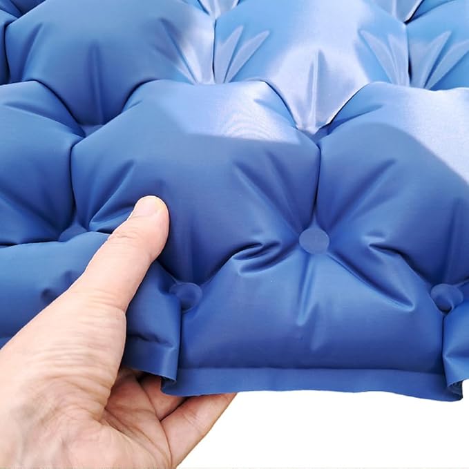 Inflatable Tents for Camping: Self-Inflating Sleeping Mat & Air Mattress - Comfortable Single & Adult Beds, Durable Air Pads for Outdoor Sleeping (Single, Orange)