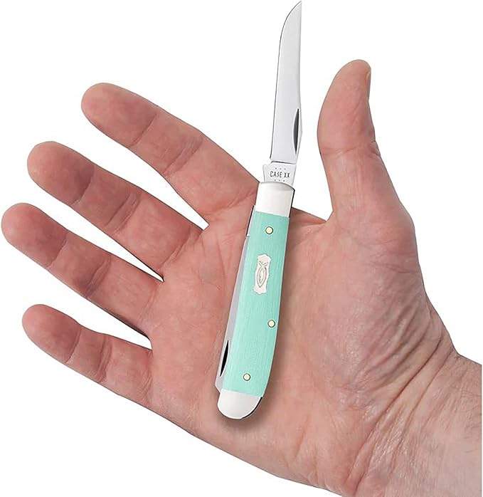 Case Cutlery CA18101: Mini Trapper Seafoam Green