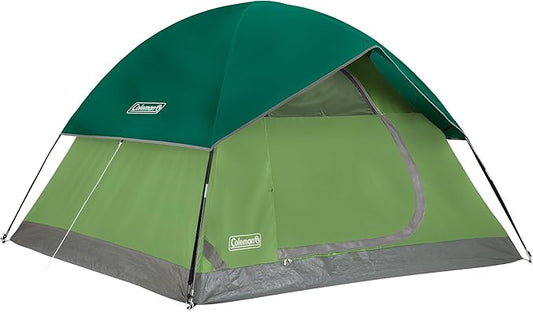 Coleman Sundome Camping Tent with Rainfly, 2/3/4/6 Person Tent Sets Up in 10 Mins, Weatherproof Shelter for Camping, Festivals, Backyard, Sleepovers, & More