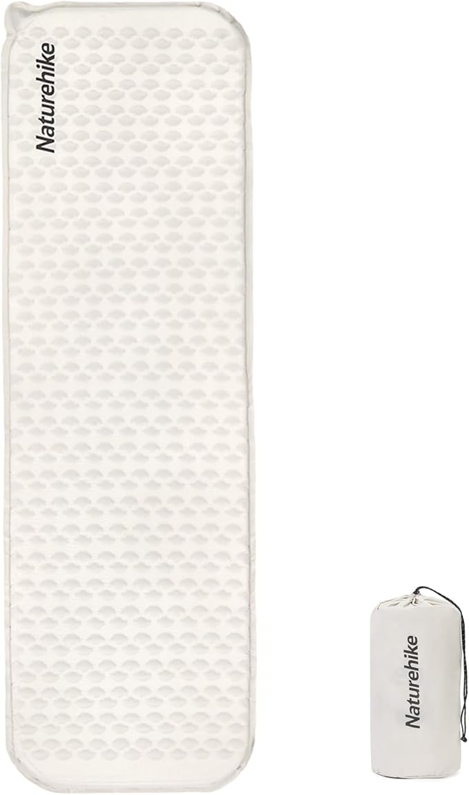 Naturehike Ultralight Self Inflating Insulated Sleeping Pad, 1.4in Lightweight Rectangular/Mummy Sleeping Mat for Camping Backpacking Hiking Traveling, ISPO Award Winner 2024