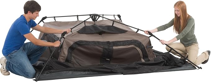Coleman Instant Tent with 1-Minute Setup, 4-Person Tent with Pre-Attached Poles, Air Vent, & Carry Bag