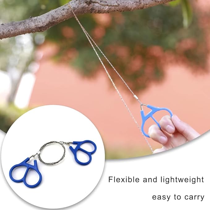 Wire Saw Portable Hand Chainsaw High Strength Rope Saw for Outdoor Camping Adventure Hunting Fishing