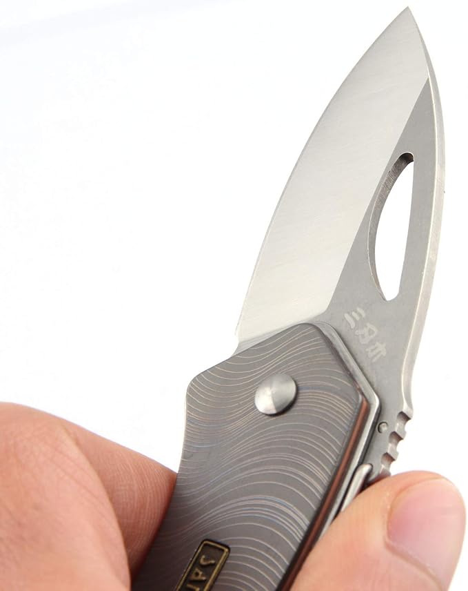 Sanrenmu 4077MUC EDC Folding Knife Rotating Blade & Spanner & Bottle Opener
