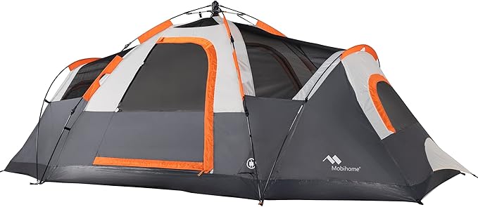 Tent for Family Camping Quick Setup, Instant Pop Up Dome Tents Outdoor 2-3 Person / 6 Person, with Water-Resistant Rainfly and Mesh Roofs & Door & Windows
