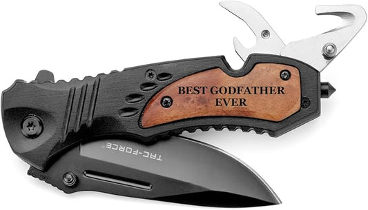 MIP Wood Rescue Pocket Knife Best Godfather Ever
