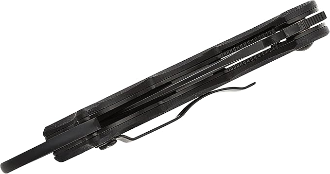 Fox Knives FX-599 G10 Black Emerson Wave Folding Karambit, Rapid One-Handed Deployment, Black Teflon Coating, Black Idroglider Blade Finish, Pocket Clip