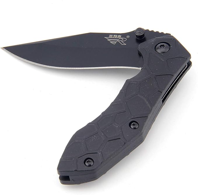 Sanrenmu 7030LUI-PH Liner Lock Pocket Folding Knife 8CR14Mov Blade Environmentally Friendly PA66 + GF Handle