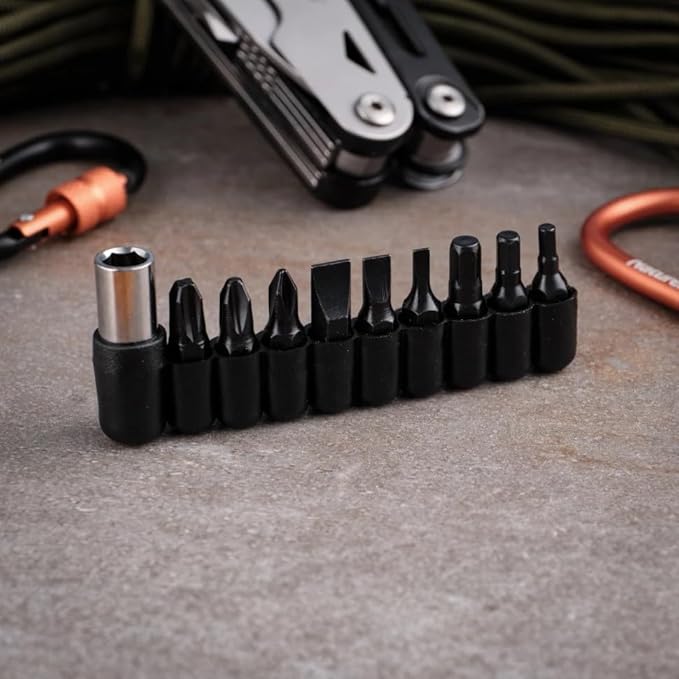 Ganzo G304 Full-sized Multitool, 21-in-1 Stainless Steel Pocket Knife with Screwdriver, Pliers with Sheath, Perfect for Outdoor, Survival, Camping, Hiking, Repair, EDC, Silver-black