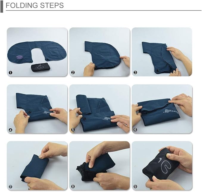 AceCamp Inflatable Air Pillow-Comfortable, Lightweight, Compact, Portable, and Perfect for Backpacking, Car Camping, and Even Airplane Travel (Green-u)