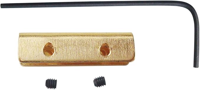 Pocket Folding Knives Thumb Bars,Universal Replacement Thumb Button Stud for Folding Hunting Knives Thickness 2.0mm to 3.2mm, Pack of 2 Sets (Brass)