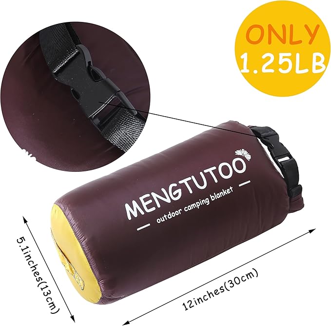 Outdoor Down Blankets Camping Blanket - Extra Puffy,Packable,Waterproof,Lightweight and Warm | Ideal for Outdoor,Travel,Beach,Camping,Stadium,Festivals,Hammock,Backpacking | puffy Camp Quilt