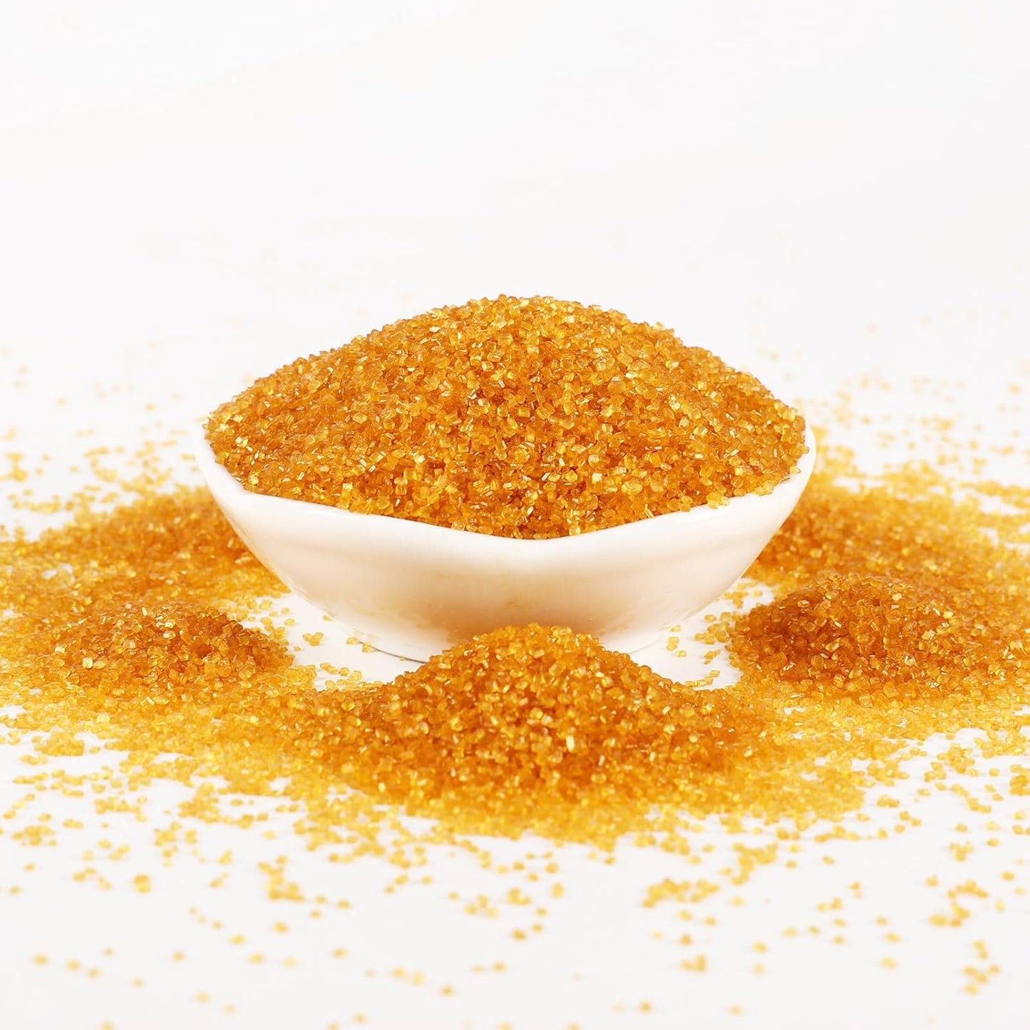 Kasvan Gold Sanding Sugar Sprinkles - Edible Sugar Crystals, Baking Cake Decorations, Ice Cream Toppings cupcake Decorating, Wedding Party Chirstmas Supplies, 85g/3.2oz